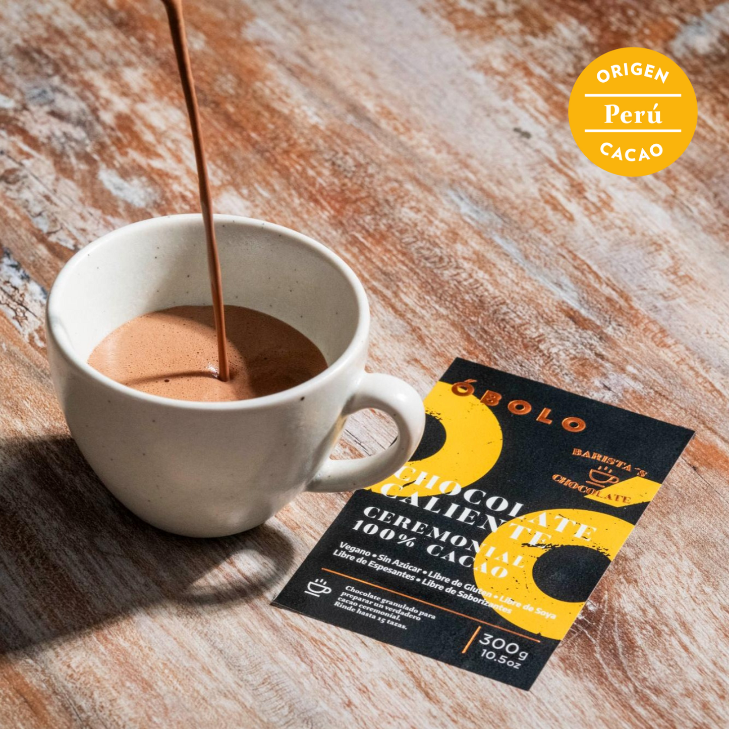 Chocolate Caliente - CEREMONIAL 100% CACAO (Intenso/Puro) 1.5kg