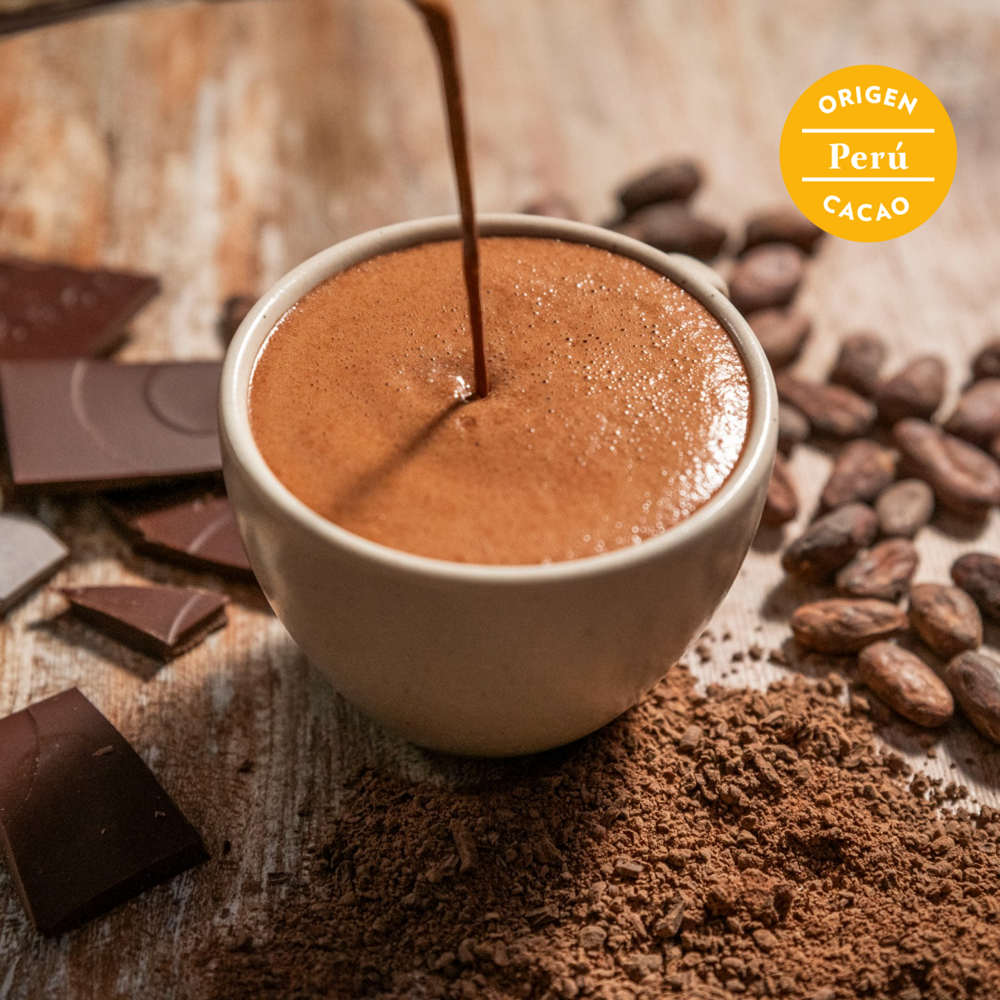 Chocolate Caliente - CEREMONIAL 100% CACAO (Intenso/Puro) 1.5kg