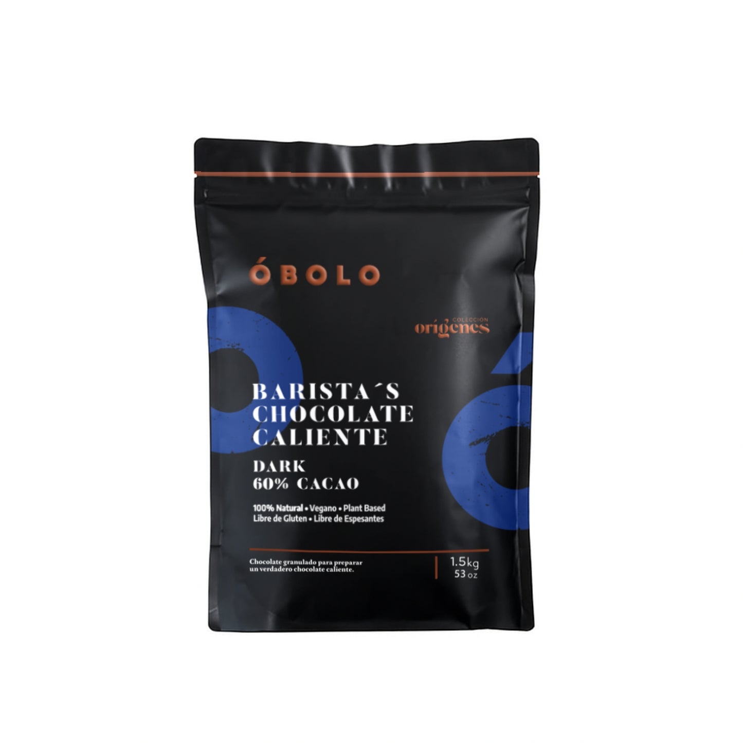 Chocolate Caliente - DARK 60% CACAO COLOMBIA (Ligero/Dulce) 1.5kg