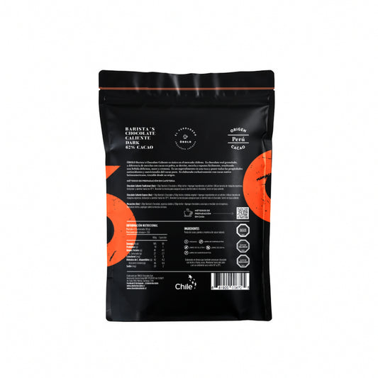 Chocolate Caliente - DARK 62% CACAO PERÚ (Equilibrado/Profundo) 1.5kg