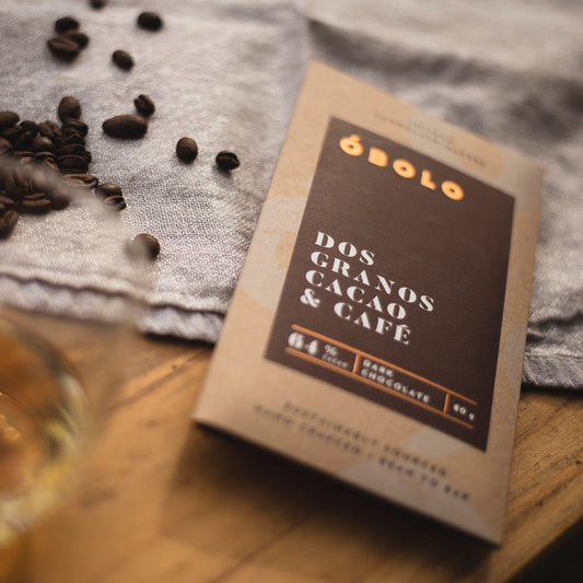 Dos Granos Cacao y Café 64% Cacao Caja 10 Barras