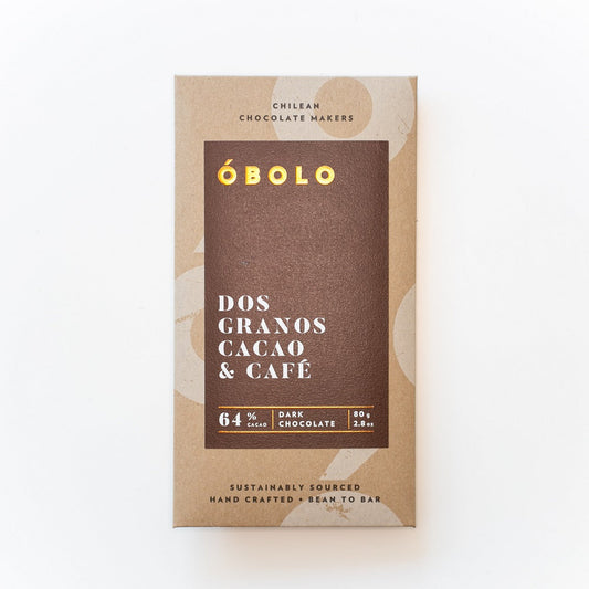 Dos Granos Cacao y Café 64% Cacao Caja 10 Barras