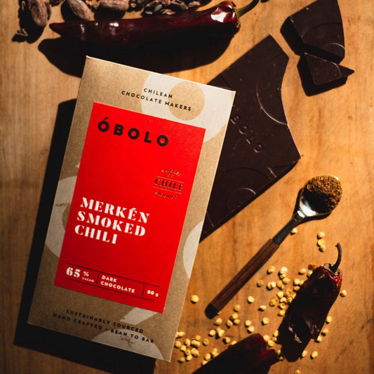 Merkén Smoked Chili 65% Cacao Caja 10 Barras