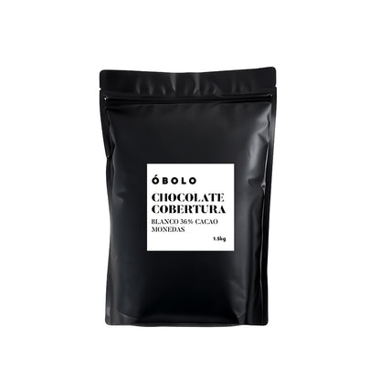 Chocolate Cobertura Blanco 36% Cacao - Monedas 1.5kg